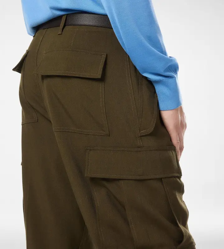 WOOL CASHMERE SILK REPS CARGO PANT online